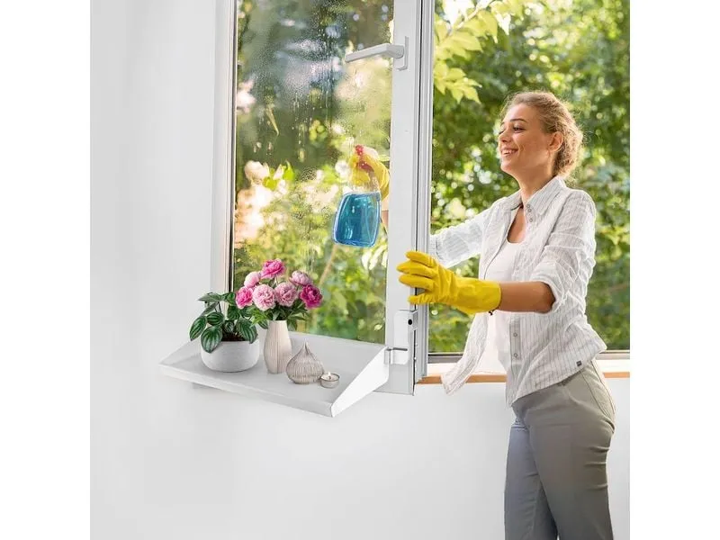 Frischluft Fensterbrett 65-107 cm, Weiss Frischluft Fensterbrett 65-107 cm, Weiss