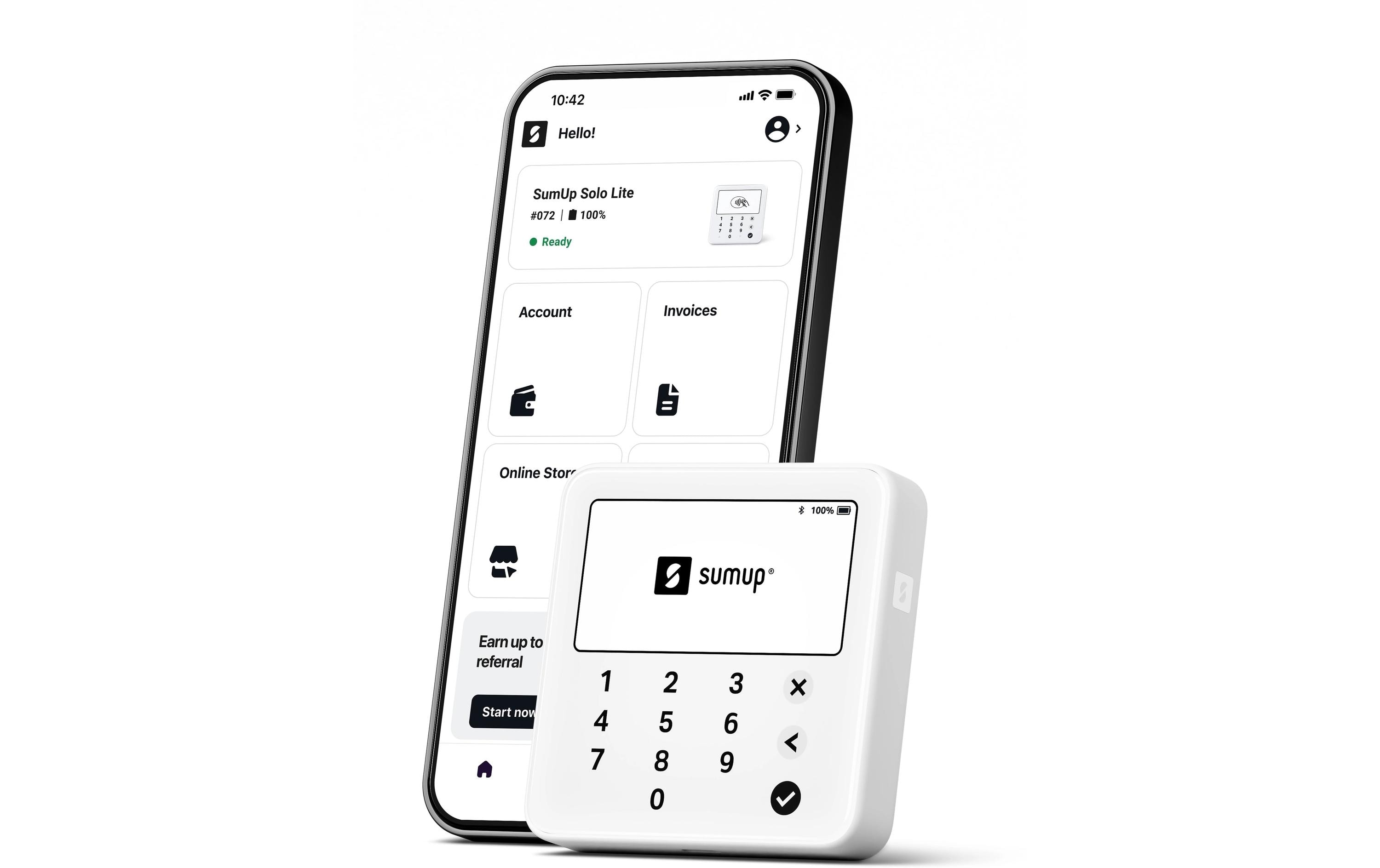 SumUp Chipkartenleser Solo Lite Weiss SumUp Chipkartenleser Solo Lite Weiss