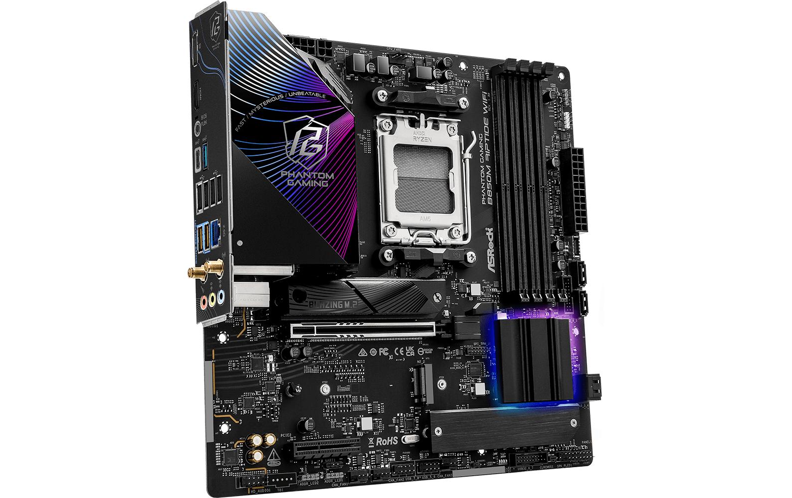 ASRock Mainboard Phantom Gaming B850M Riptide WiFi