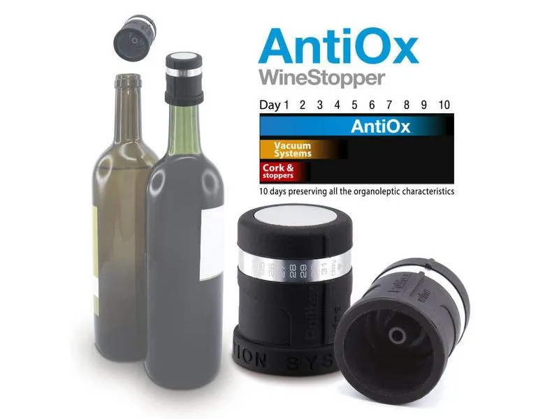 Pulltex Weinflaschenverschluss AntiOx Schwarz Pulltex Weinflaschenverschluss AntiOx Schwarz