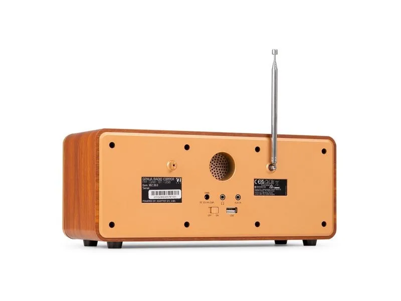 Audizio Genua-CU DAB+/FM Radio mit Bluetooth, Stereo, Kupfer