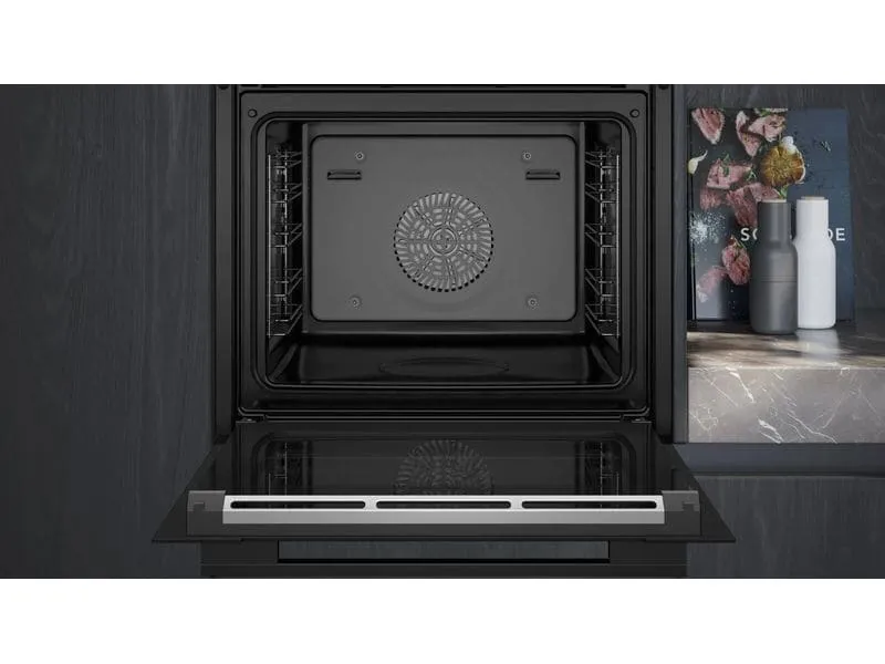 Siemens Einbaudampfbackofen iQ700 HS736G3B1C Schwarz A+