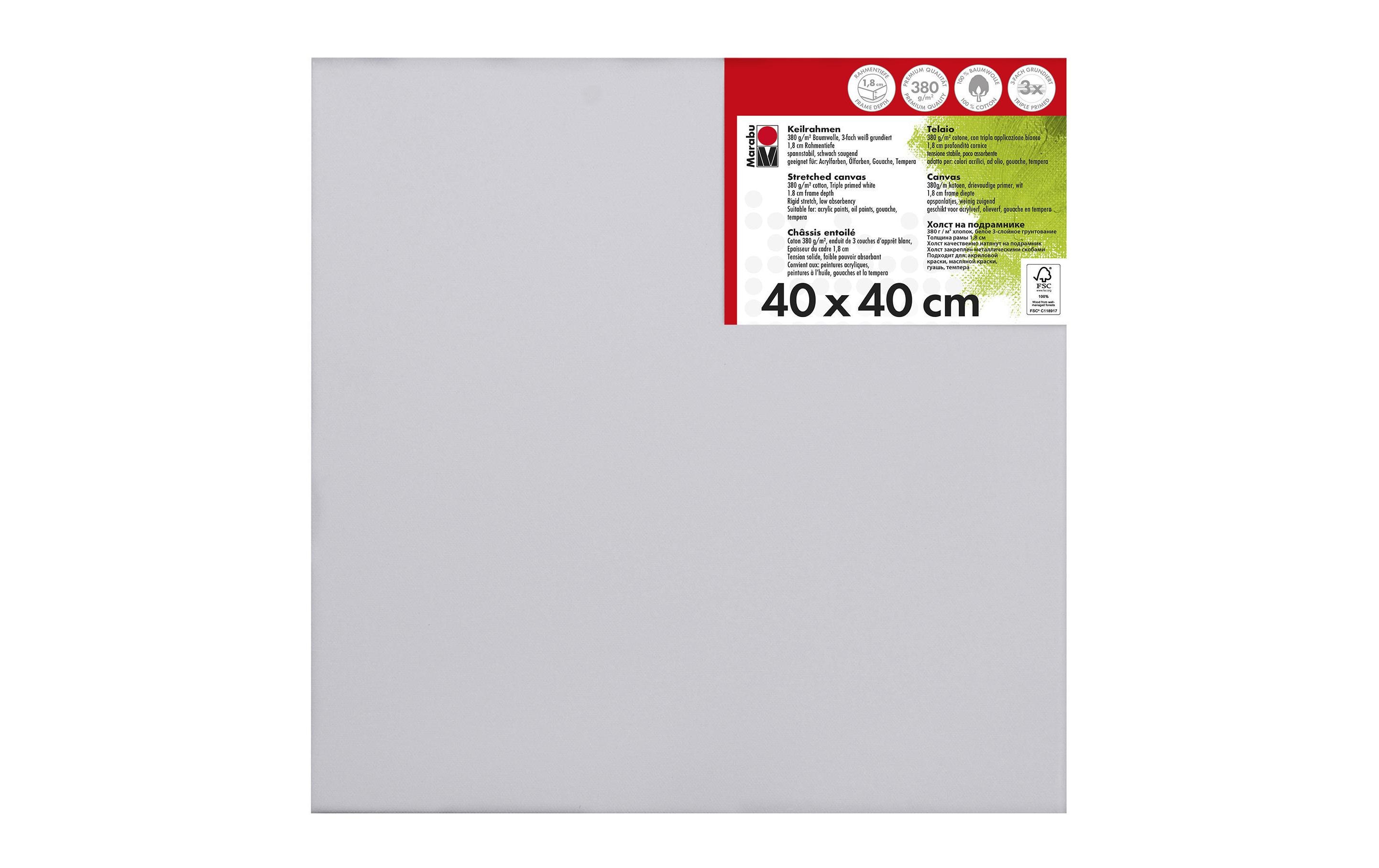 Marabu Keilrahmen 40 x 40 x 1.8 cm Marabu Keilrahmen 40 x 40 x 1.8 cm