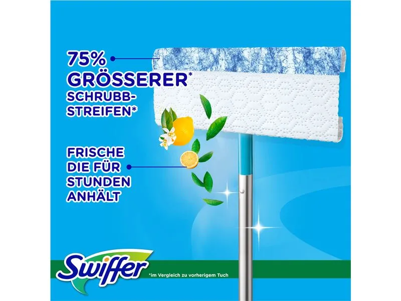 Swiffer Wischmopp Starter-Set 7-teilig, Blau Swiffer Wischmopp Starter-Set 7-teilig, Blau