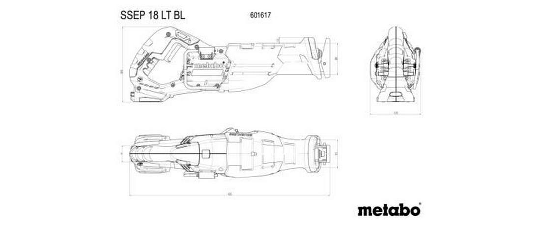 Metabo Akku-Säbelsäge SSEP 18 LT BL Solo