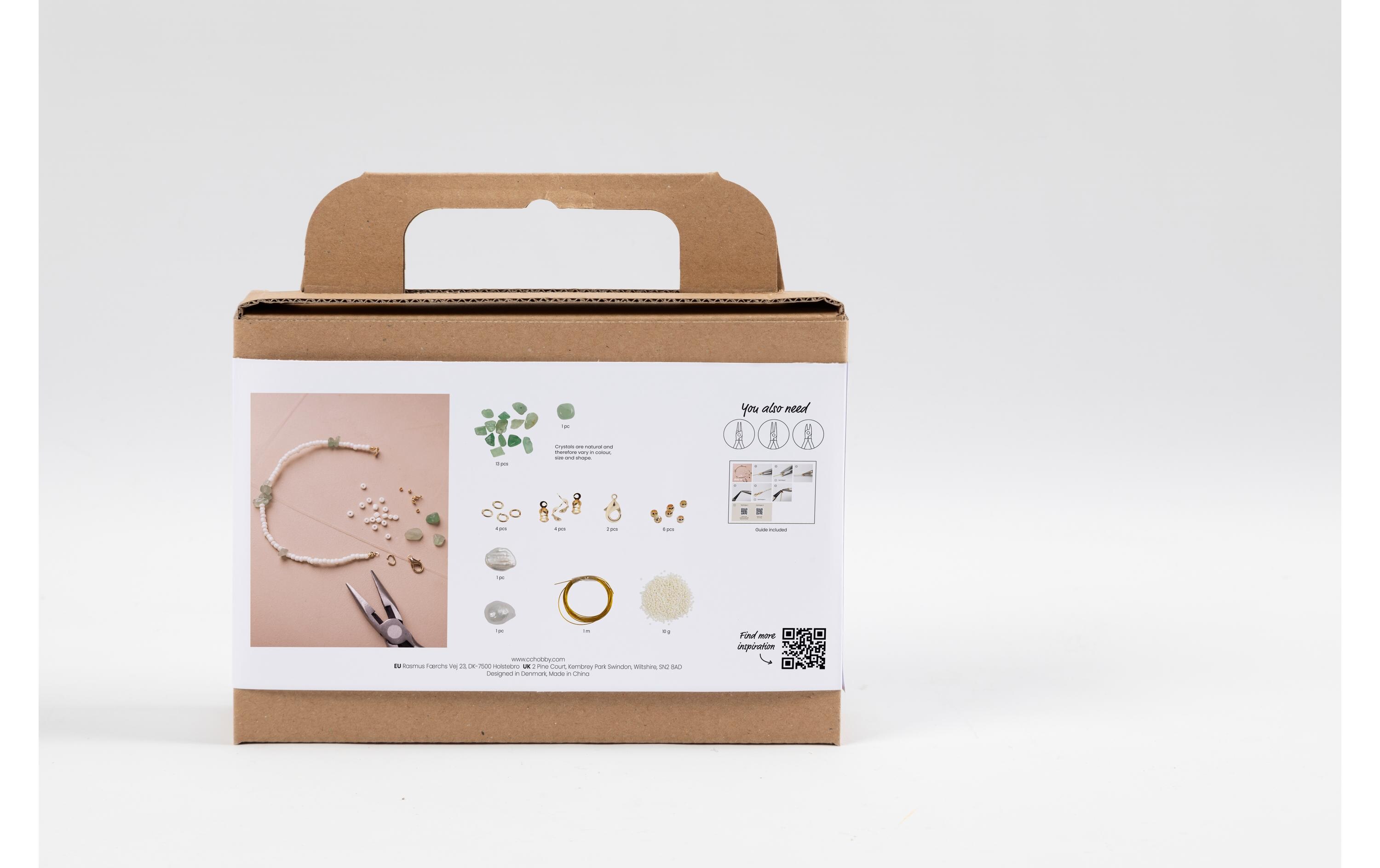 Creativ Company Schmuck Bastelset Halskette und Armband aus Aventurin-Quarz Creativ Company Schmuck Bastelset Halskette und Armband aus Aventurin-Quarz