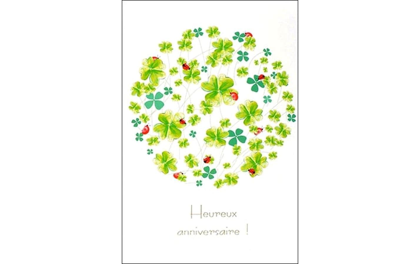 ABC Glückwunschkarte Anniversaire B6 ABC Glückwunschkarte Anniversaire B6