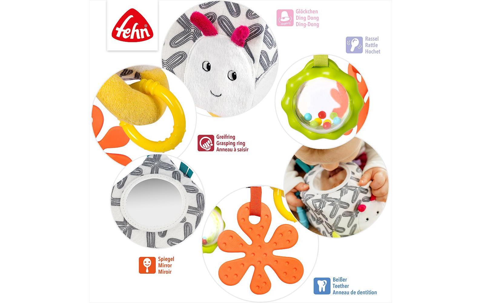 fehn Activity-Würfel Raupe Mehrfarbig