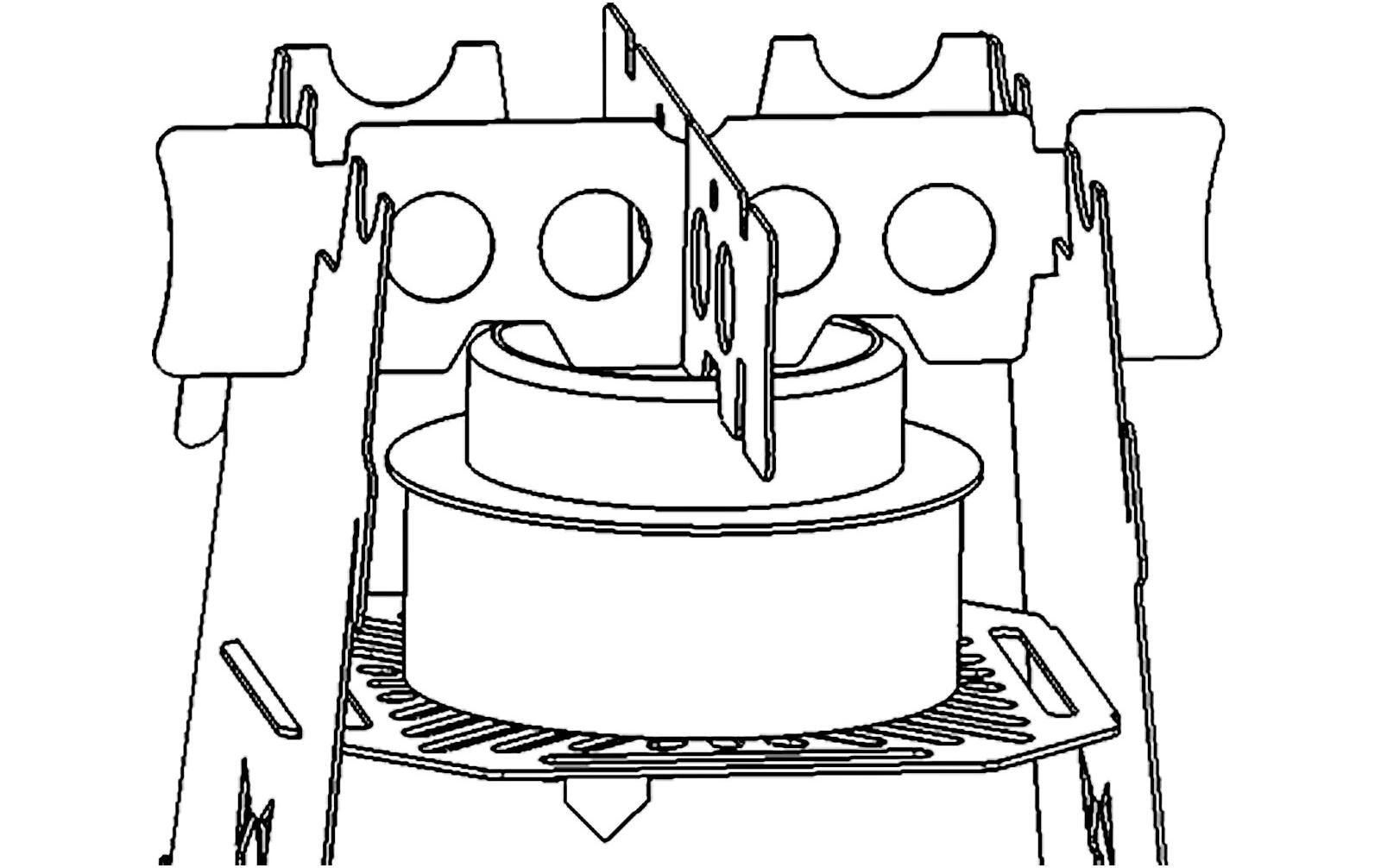 Fennek Grill Campingkocher Hobo Premium, Edelstahl