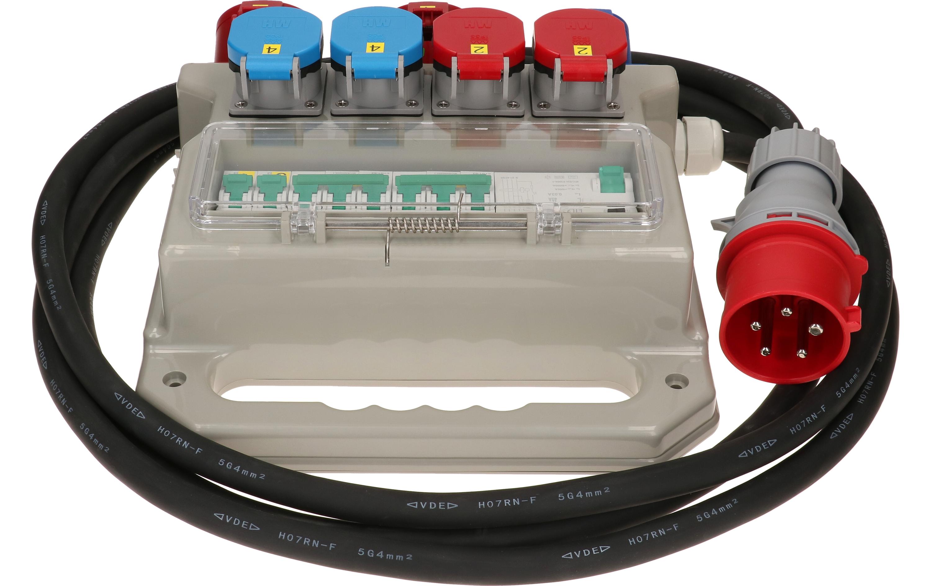 Max Hauri Baustromverteiler CEE32, T25, T23 FI/LS, IP44