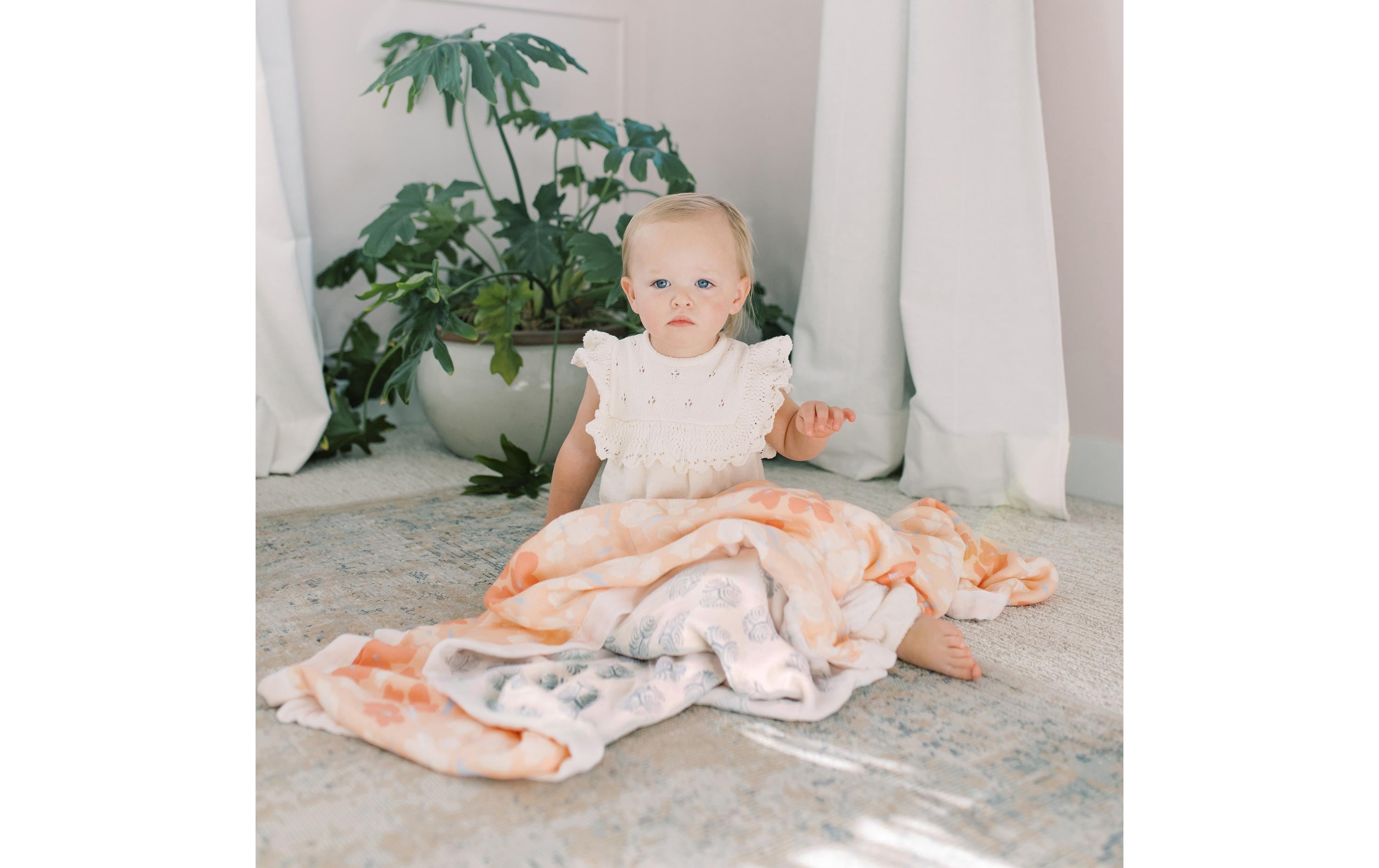 Aden + Anais Kuscheldecke Bambus Koi pond 120 x 120 cm