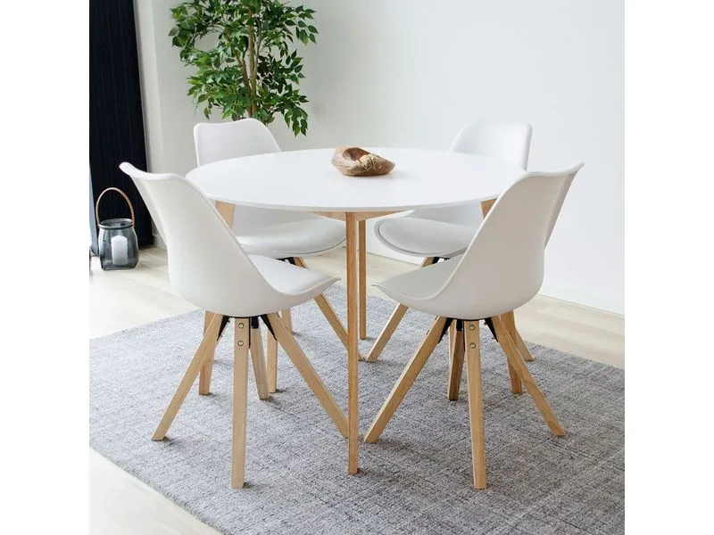 House Nordic Stuhl Bergen 2 Stück, 86 x 55 cm, Braun/Weiss House Nordic Stuhl Bergen 2 Stück, 86 x 55 cm, Braun/Weiss
