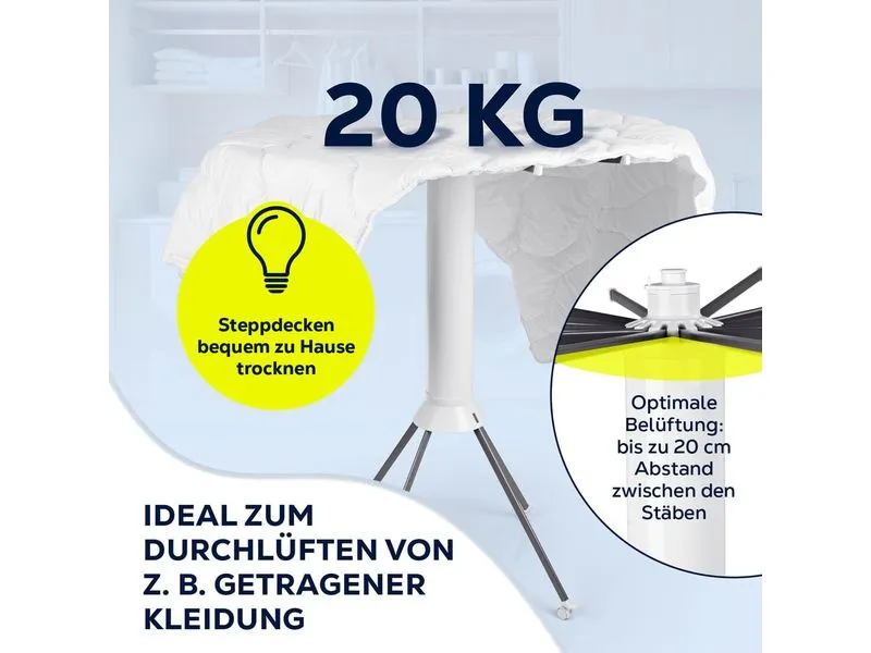 EASYmaxx Standtrockner 8 m Leine, 20 kg Wäsche EASYmaxx Standtrockner 8 m Leine, 20 kg Wäsche