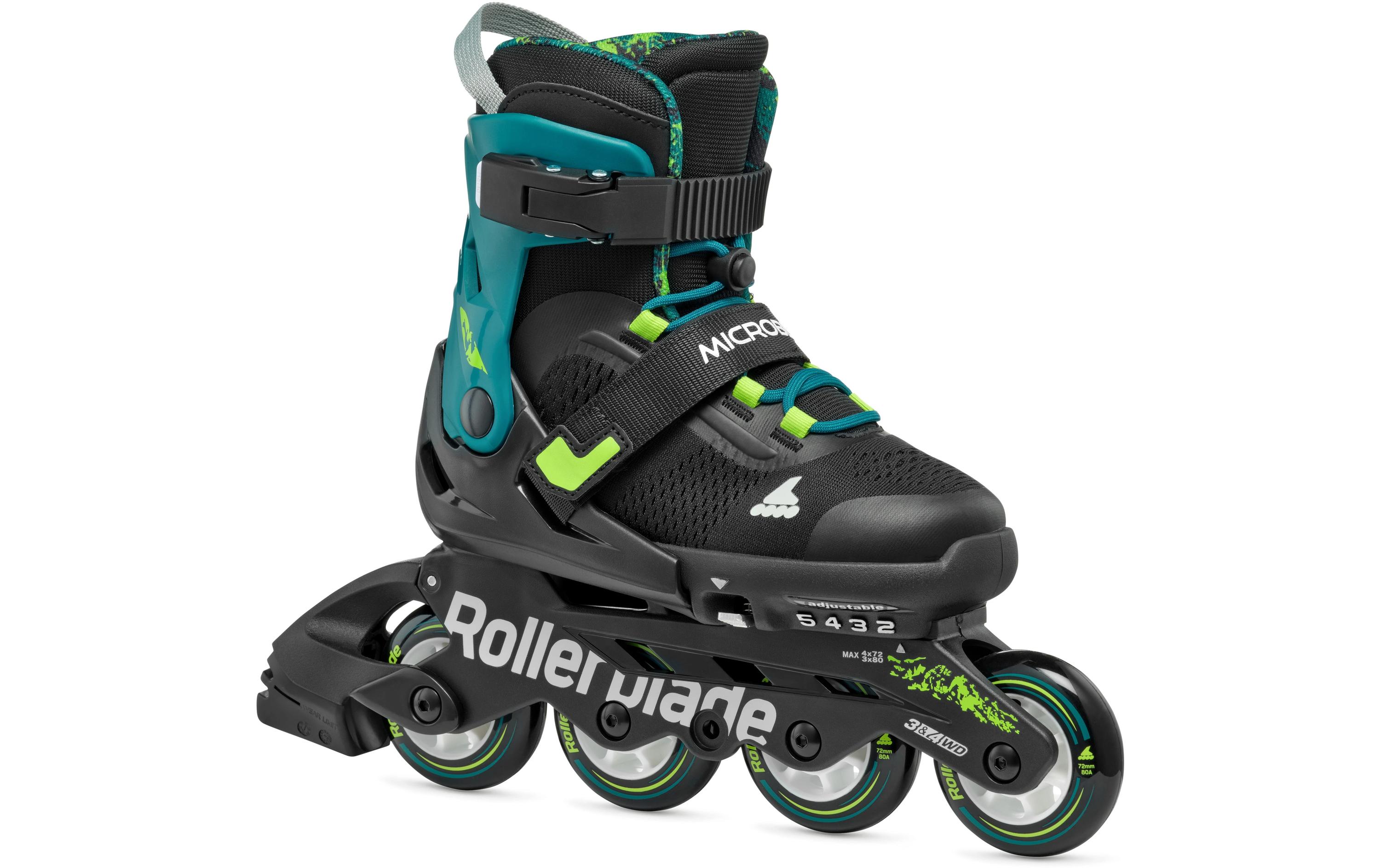 ROLLERBLADE Inline-Skates Microblade XT Schwarz/Petrolgrün, 36.5-40.5