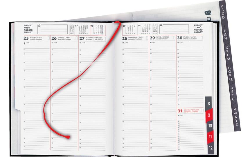 Biella Geschäftsagenda Orario Schwarz, 17.8 x 23.5 cm Biella Geschäftsagenda Orario Schwarz, 17.8 x 23.5 cm