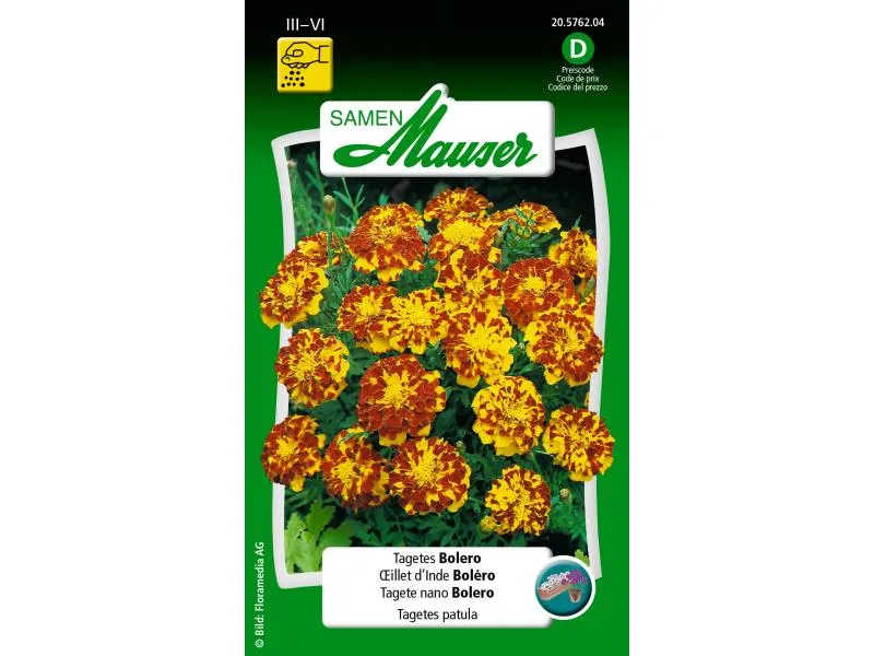 Samen Mauser Saatgut Tagetes Bolero Samen Mauser Saatgut Tagetes Bolero