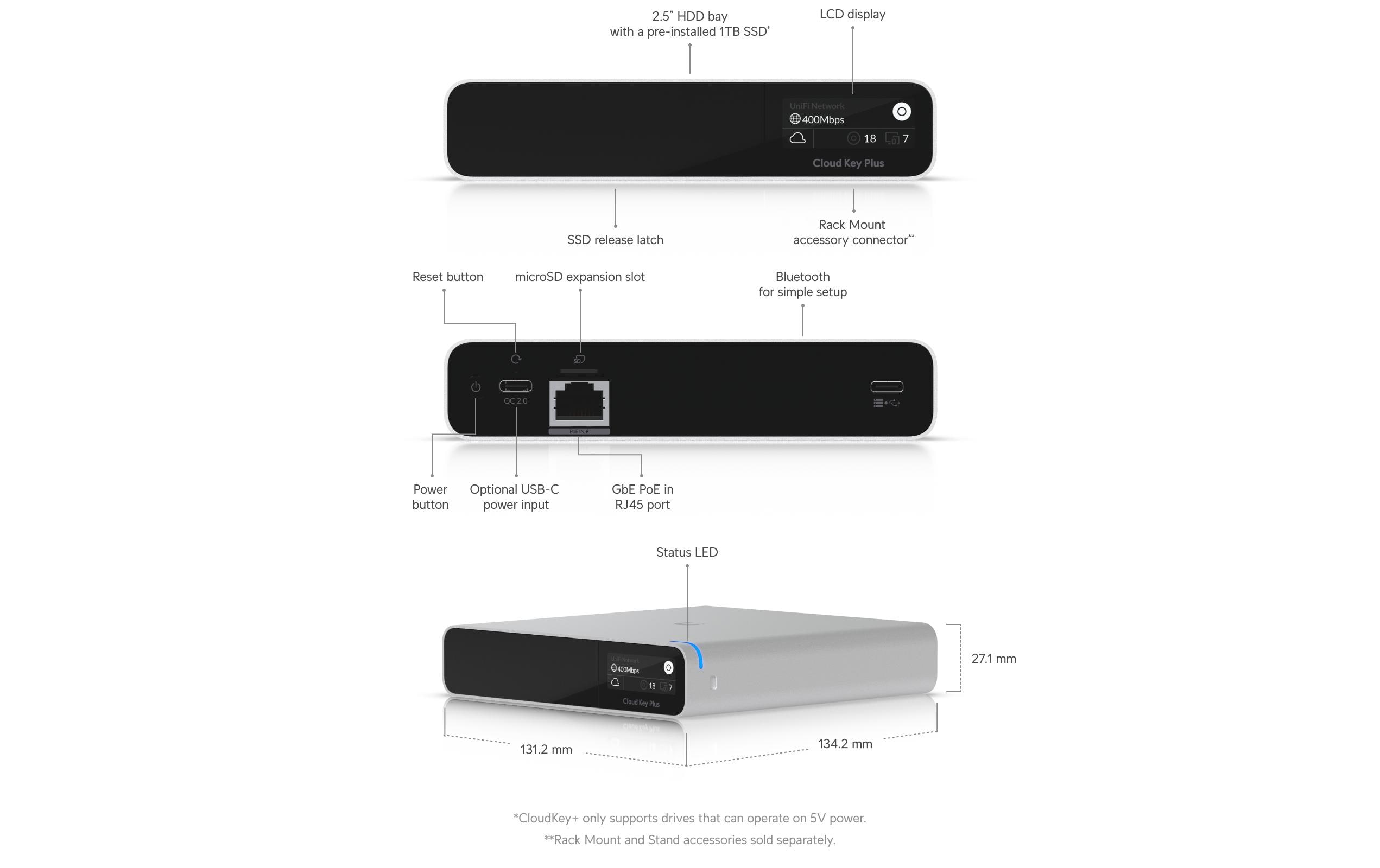 Ubiquiti CloudKey+ 1 TB SSD Ubiquiti CloudKey+ 1 TB SSD