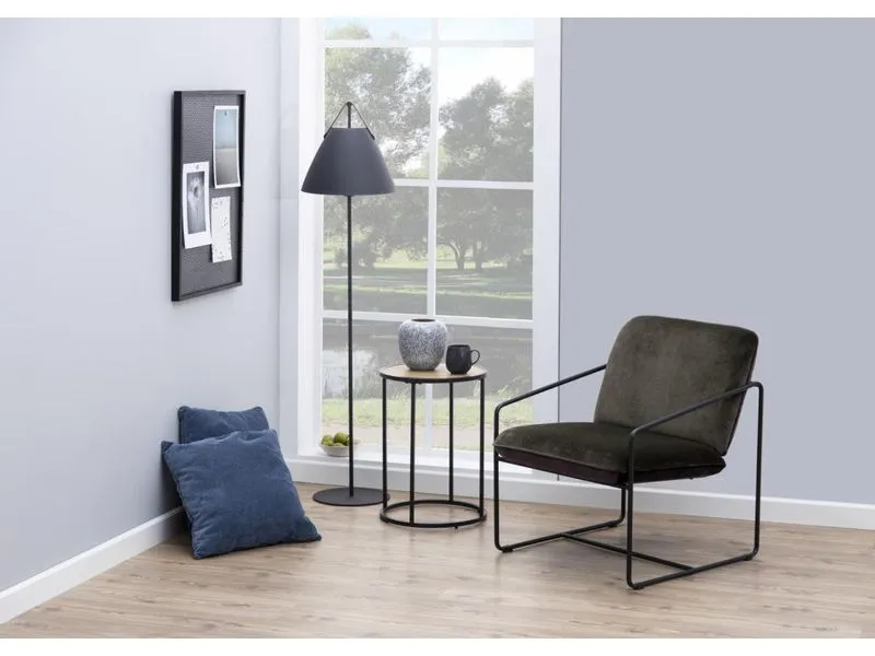 AC Design Beistelltisch Seaford Braun, Ø 40 x 55 cm