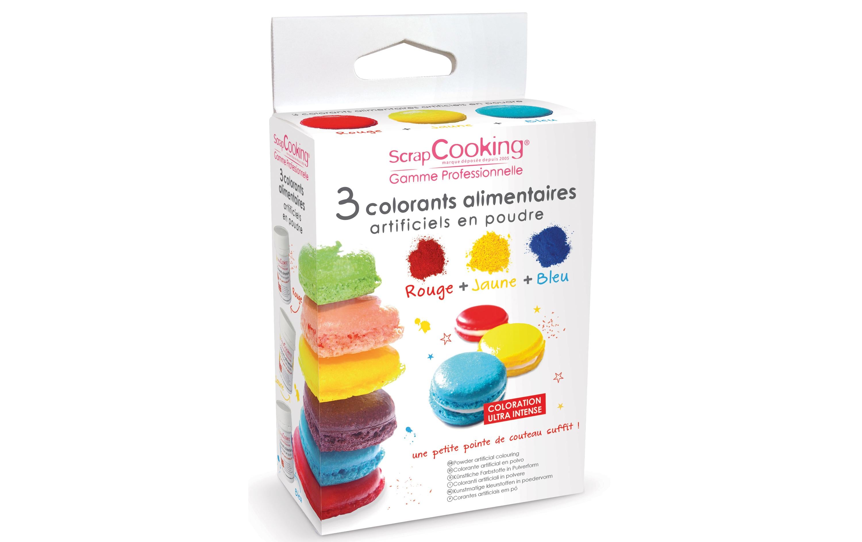 ScrapCooking Lebensmittelfarbenpulver Set Blau/Gelb/Rot ScrapCooking Lebensmittelfarbenpulver Set Blau/Gelb/Rot