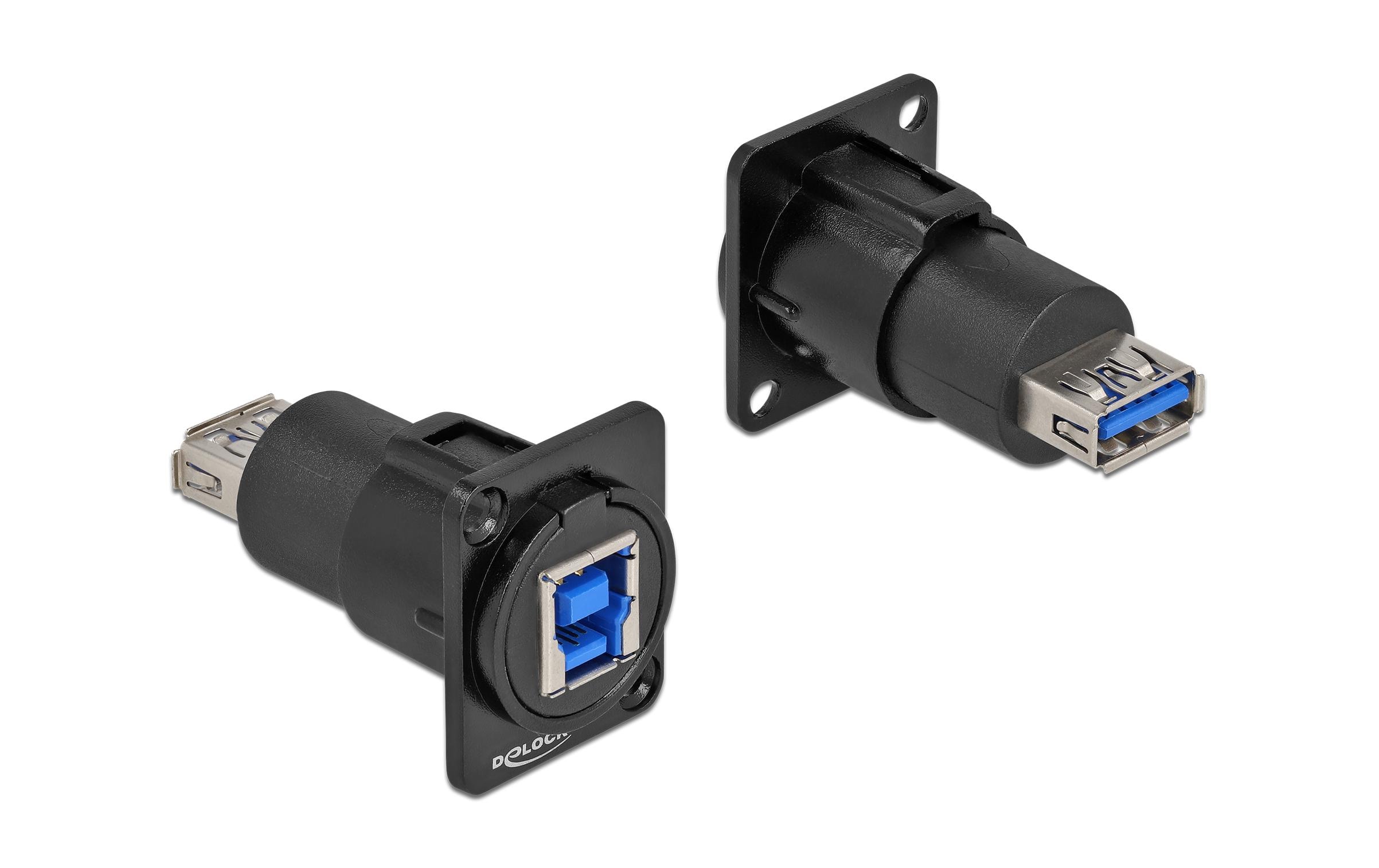 Delock D-Typ Modul USB 3.0 Typ-A Buchse zu Typ-B Buchse