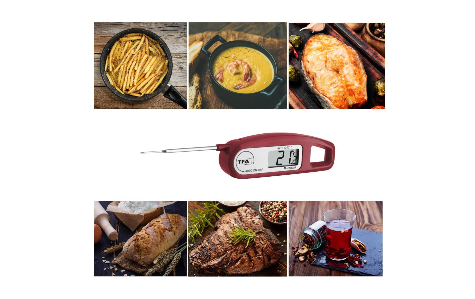 TFA Dostmann Einstichthermometer THERMO JACK, Bordeaux