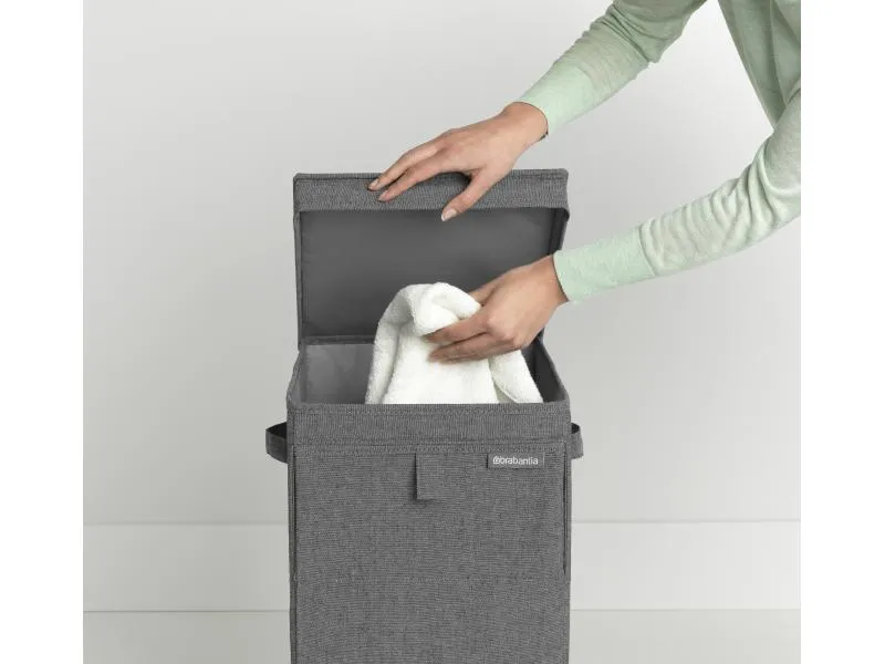 Brabantia Wäschesammler stapelbar, 35 Liter, Schwarz Brabantia Wäschesammler stapelbar, 35 Liter, Schwarz