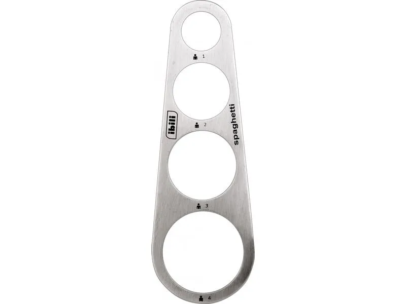 Ibili Nudel- und Spaghettimesser aus Edelstahl 16.5 cm Silber