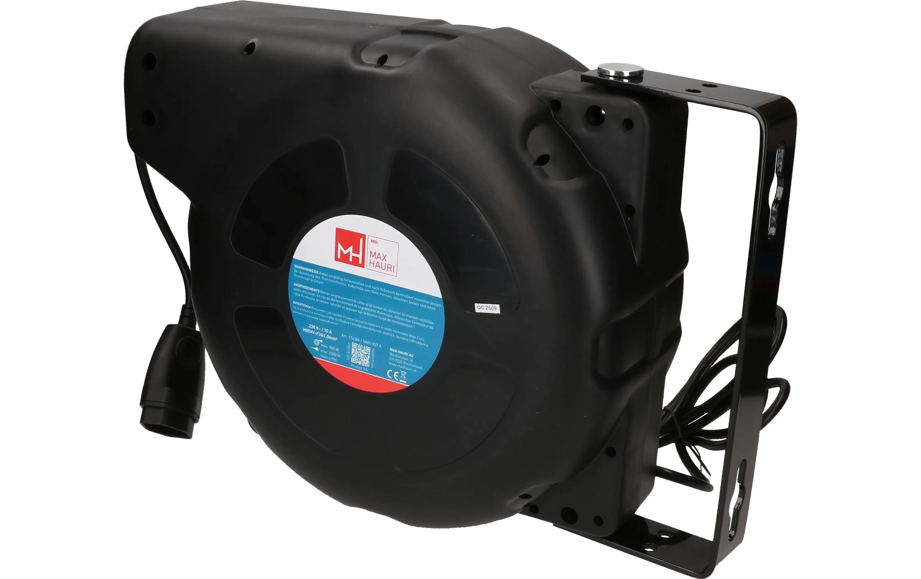 Max Hauri Kabelrolle 20 m, Schwarz Max Hauri Kabelrolle 20 m, Schwarz