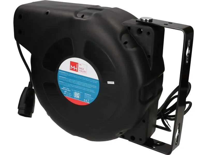Max Hauri Kabelrolle 20 m, Schwarz Max Hauri Kabelrolle 20 m, Schwarz