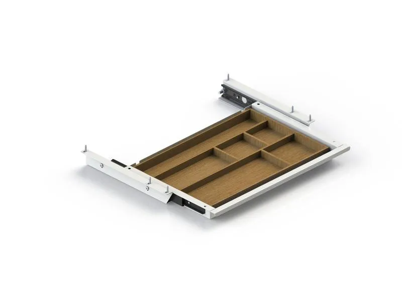 Actiforce Materialschublade SN 43.4 x 4.4 x 26 cm, Weiss