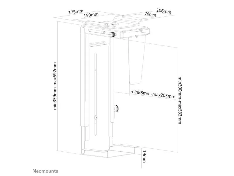 NEOMOUNTS Halterung NM-CPU100