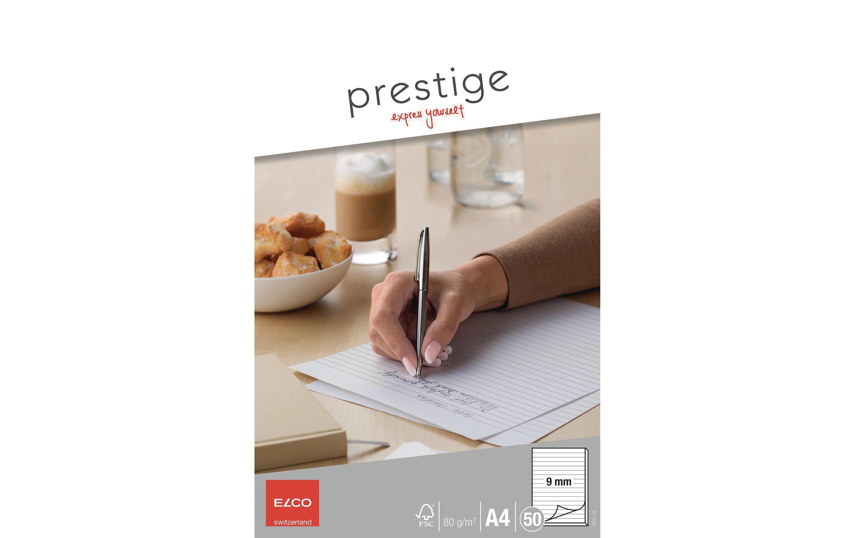 ELCO Notizblock Prestige A4 Liniert, 50 Blatt