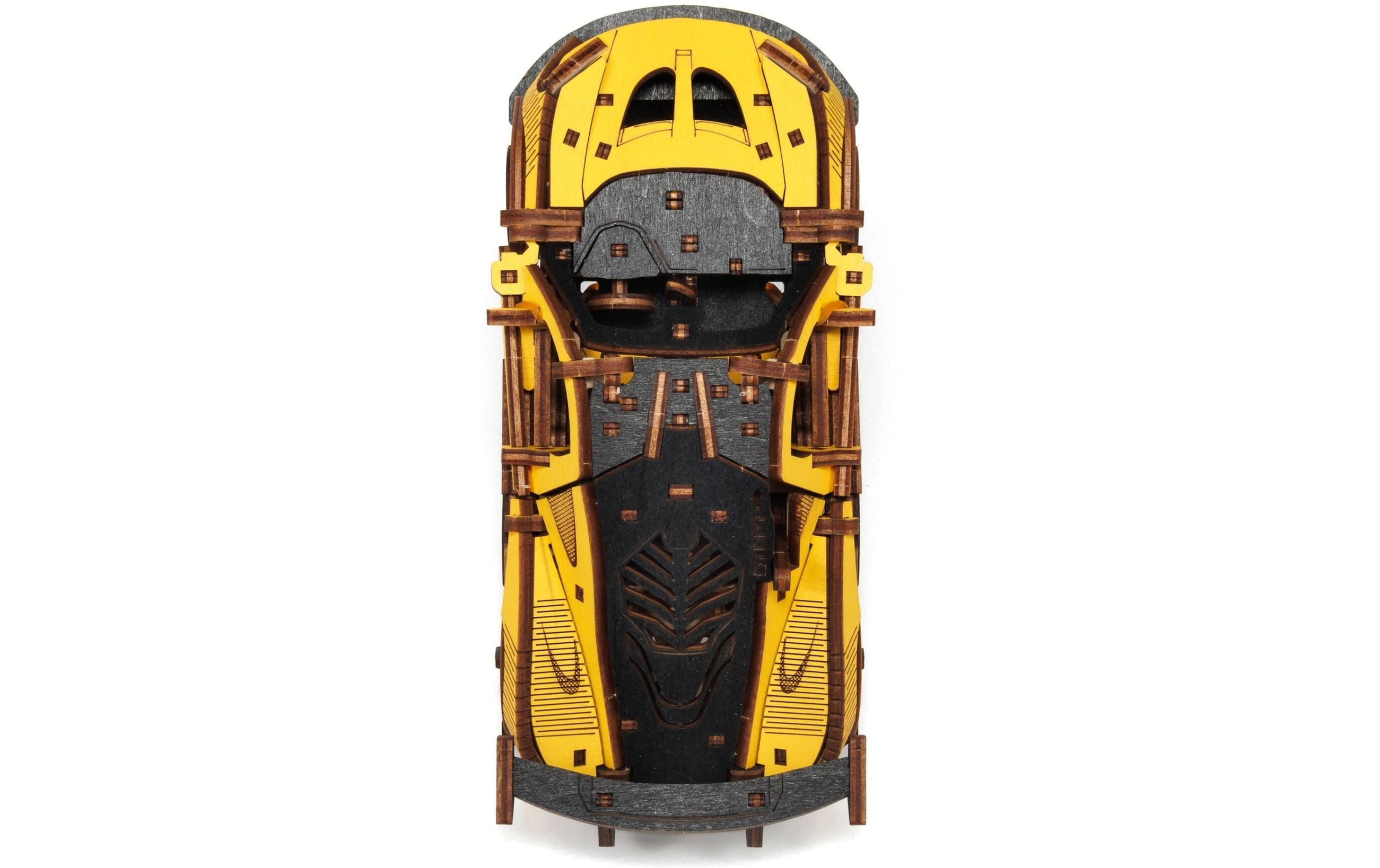 Eco-Wood-Art Bausatz Rennwagen Gelb