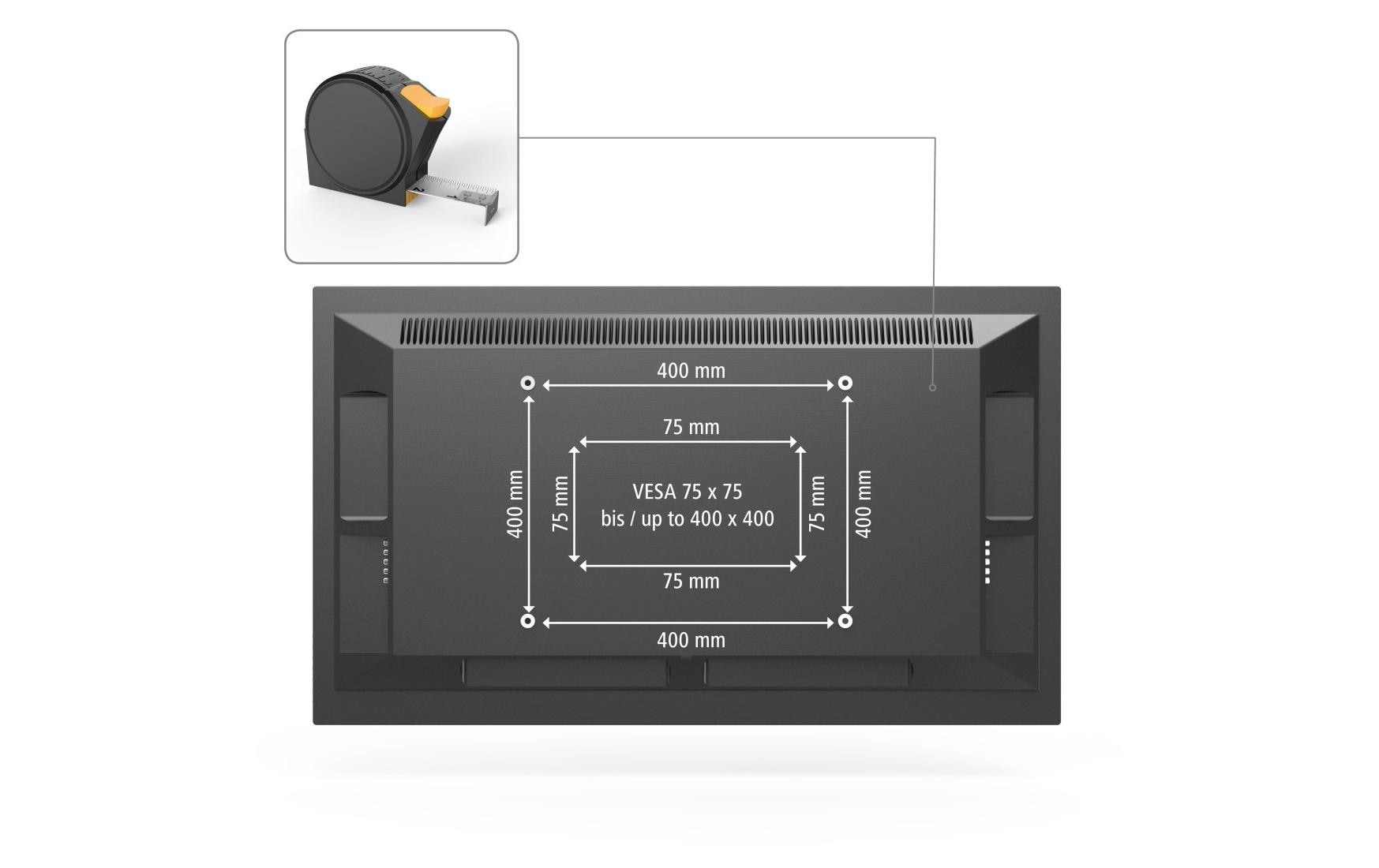 Hama Technics AG TV-Wandhalterung 65 Schwarz