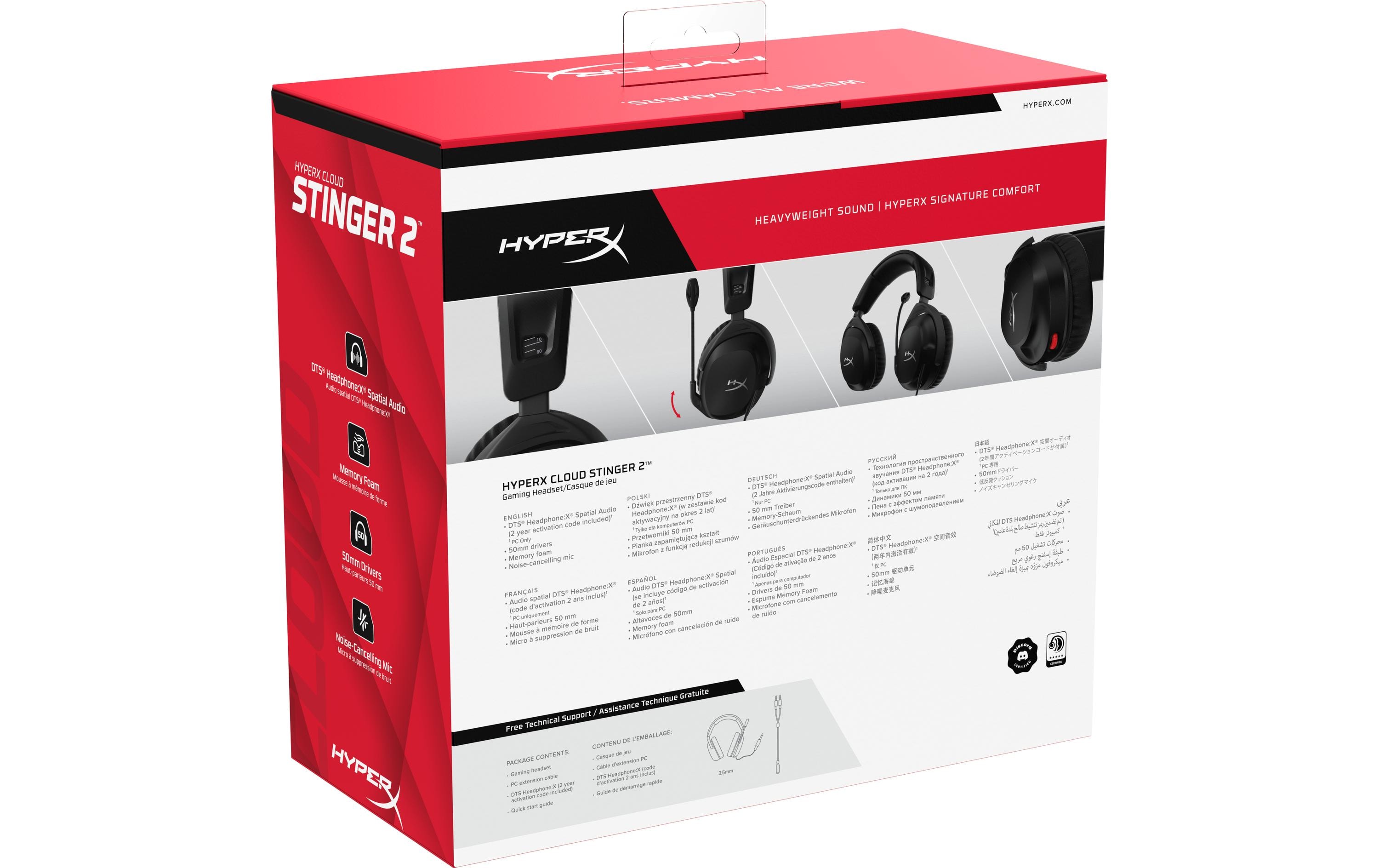 HyperX Headset Cloud Stinger 2 Schwarz