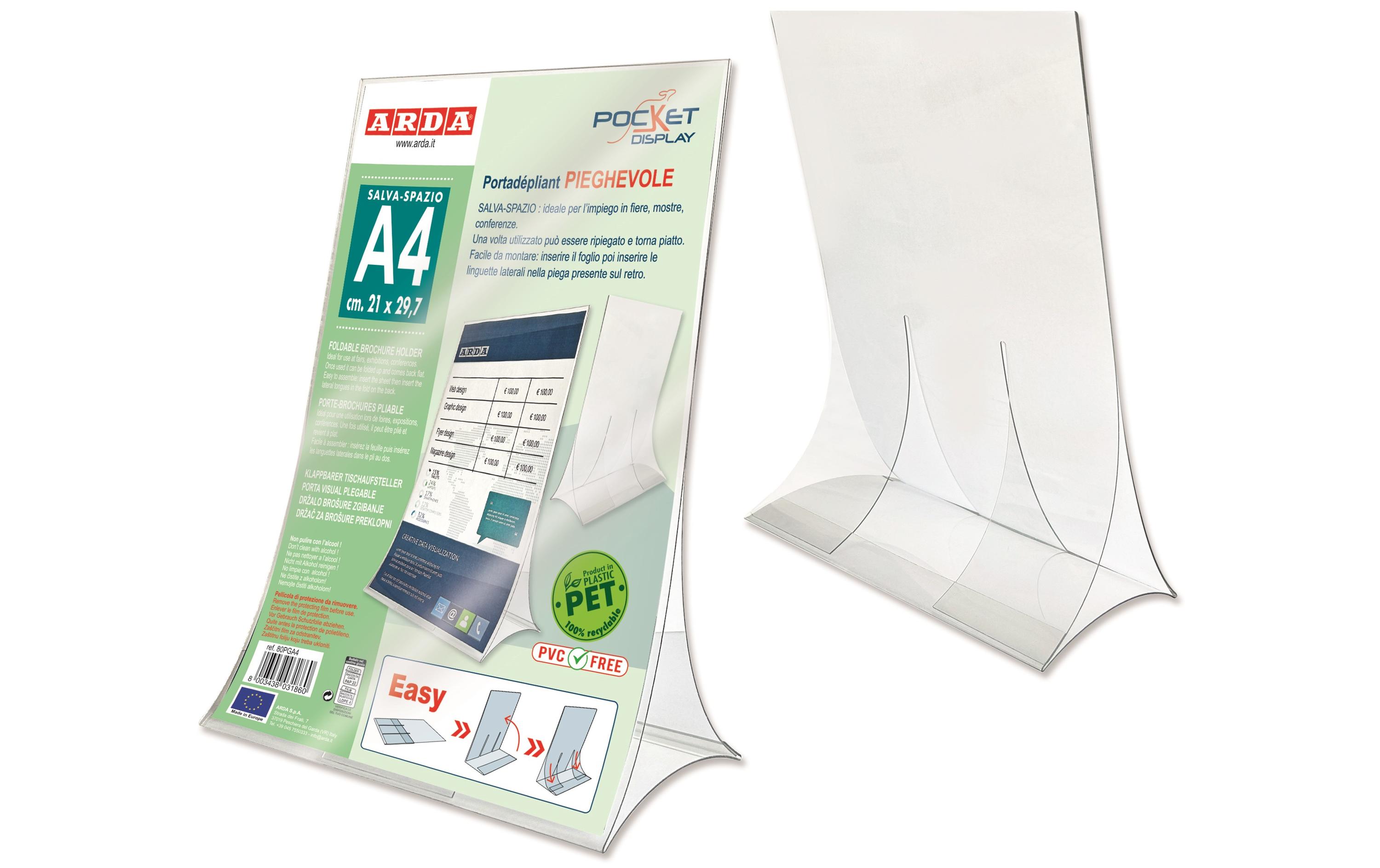 Arda Tischaufsteller A4 klappbar Arda Tischaufsteller A4 klappbar