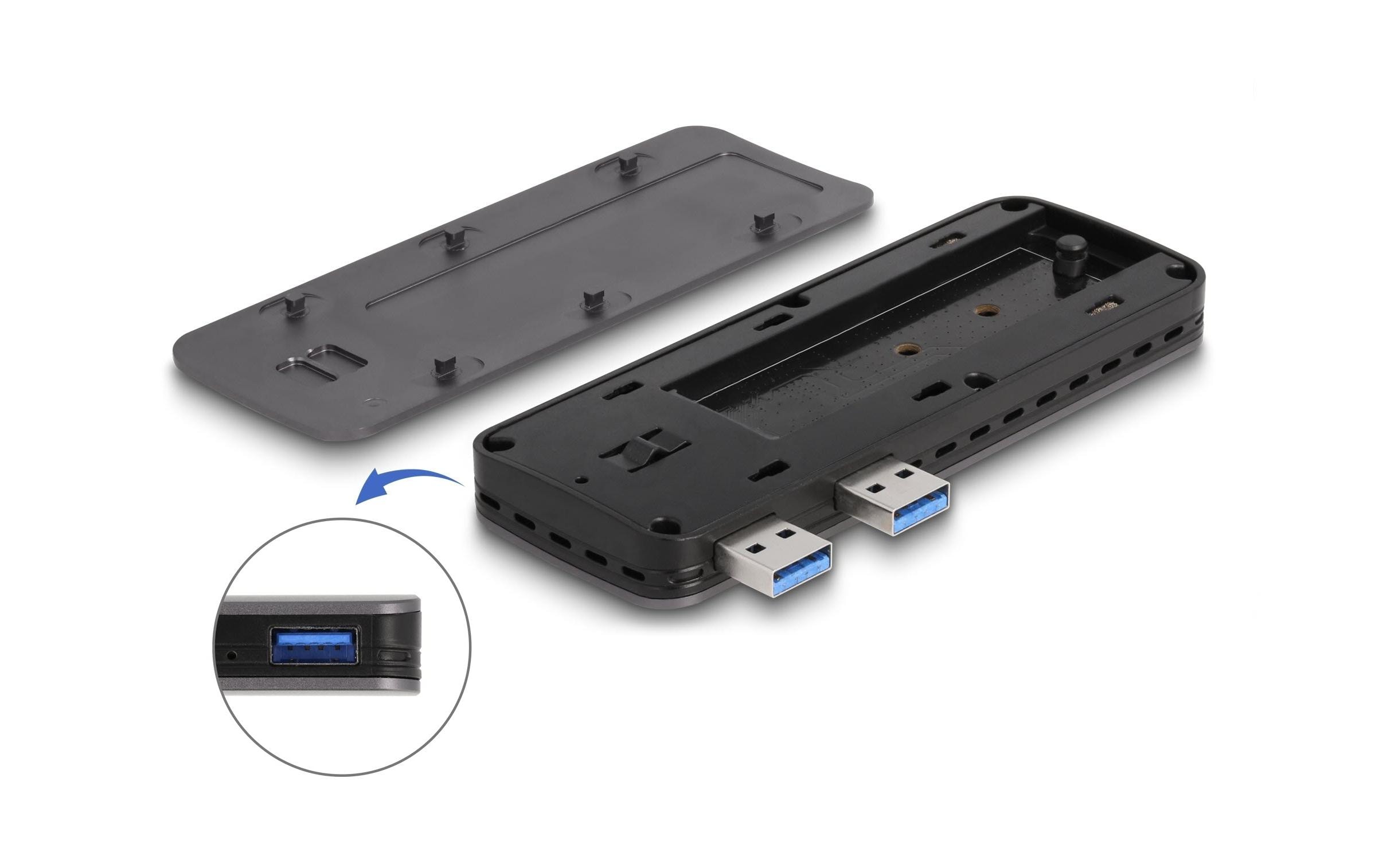 Delock Externes Gehäuse USB3.2 Gen 2 für PS5 mit M.2 NVMe Slot M.2 Delock Externes Gehäuse USB3.2 Gen 2 für PS5 mit M.2 NVMe Slot M.2