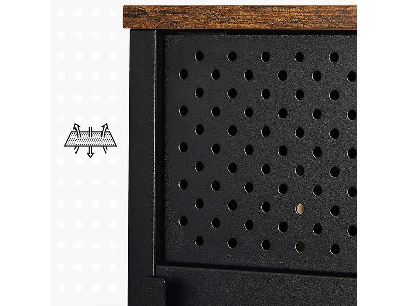 Songmics Kommode 42.5 x 76 cm, Schwarz/Braun Songmics Kommode 42.5 x 76 cm, Schwarz/Braun