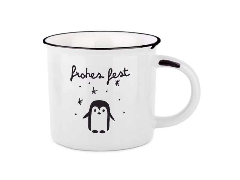 Grafik Werkstatt Vintage Becher Weihnachten, frohes fest