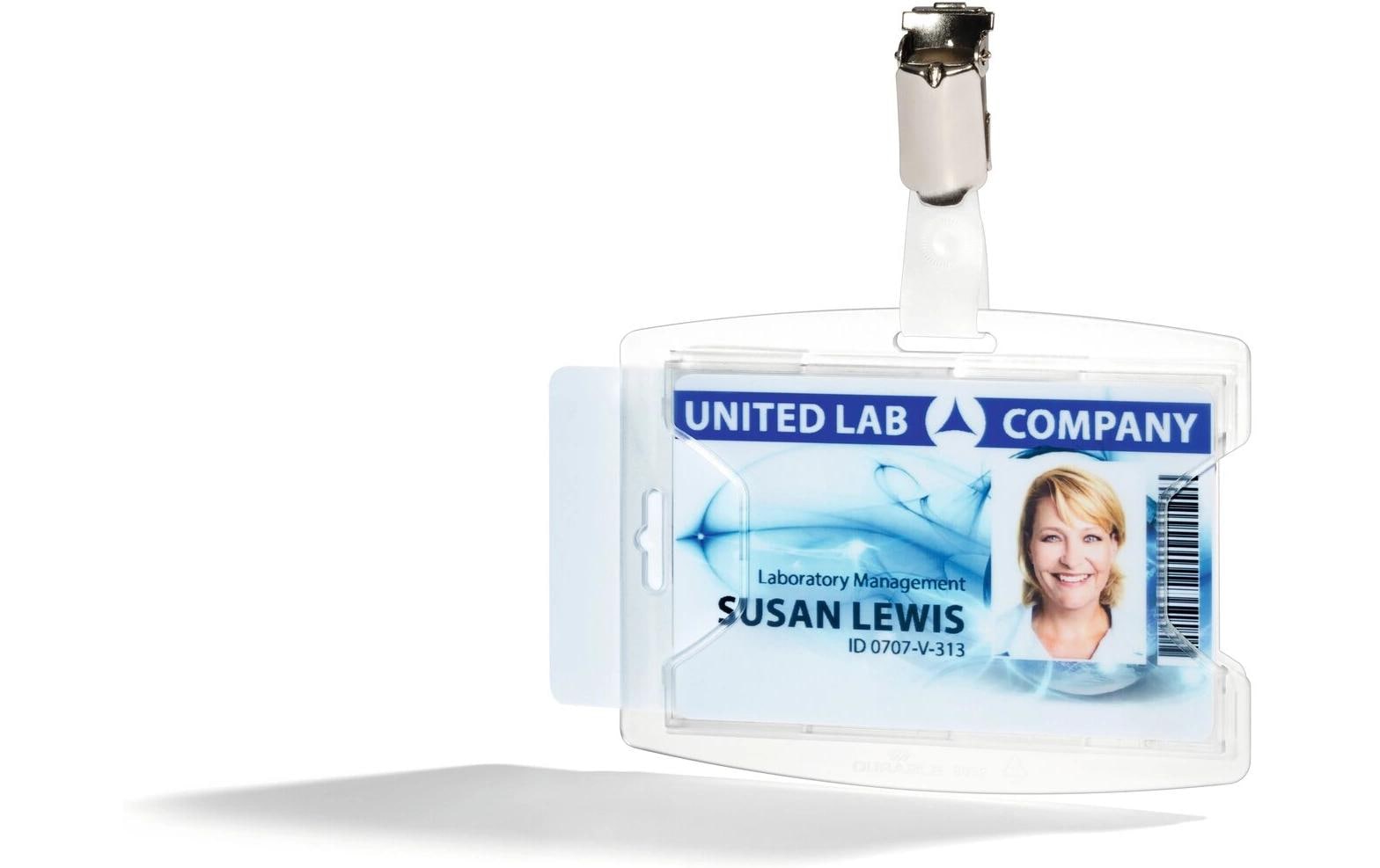 DURABLE Ausweishalter reXycle 2 Karten mit Clip, 25 Stück DURABLE Ausweishalter reXycle 2 Karten mit Clip, 25 Stück