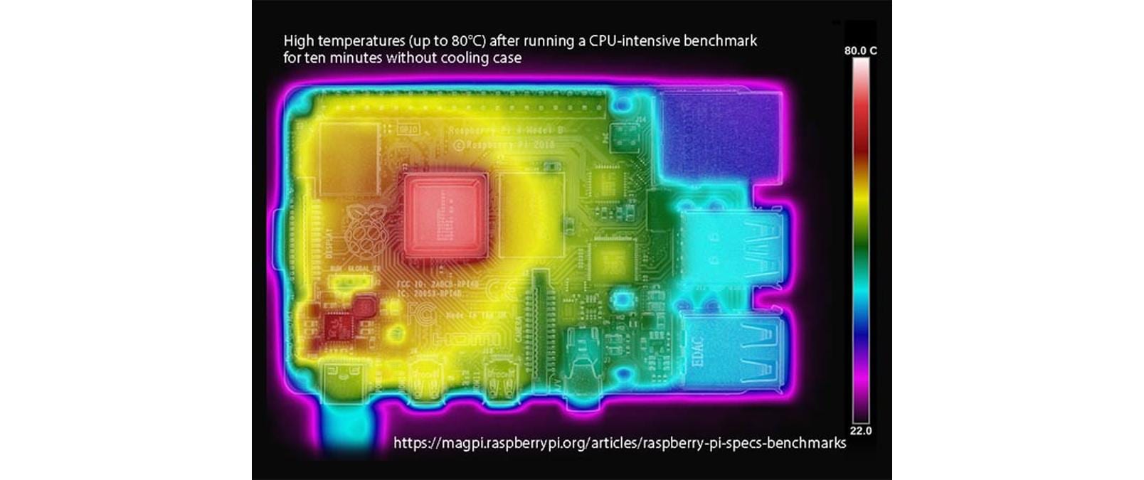 Whadda Gehäuse für Raspberry PI 4 mit Lüfter, Transparent