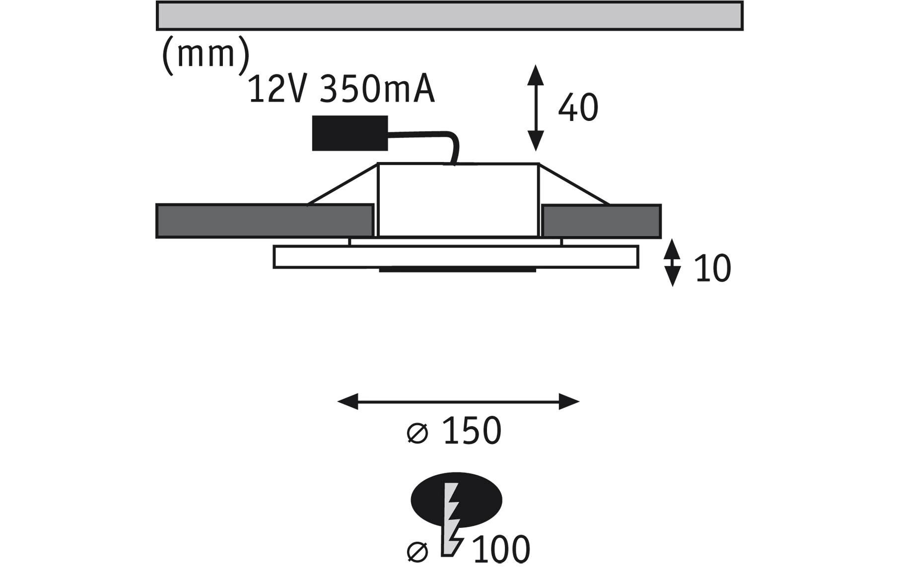 Paulmann Einbauleuchte LED Whirl Basisset 3x 6.9W