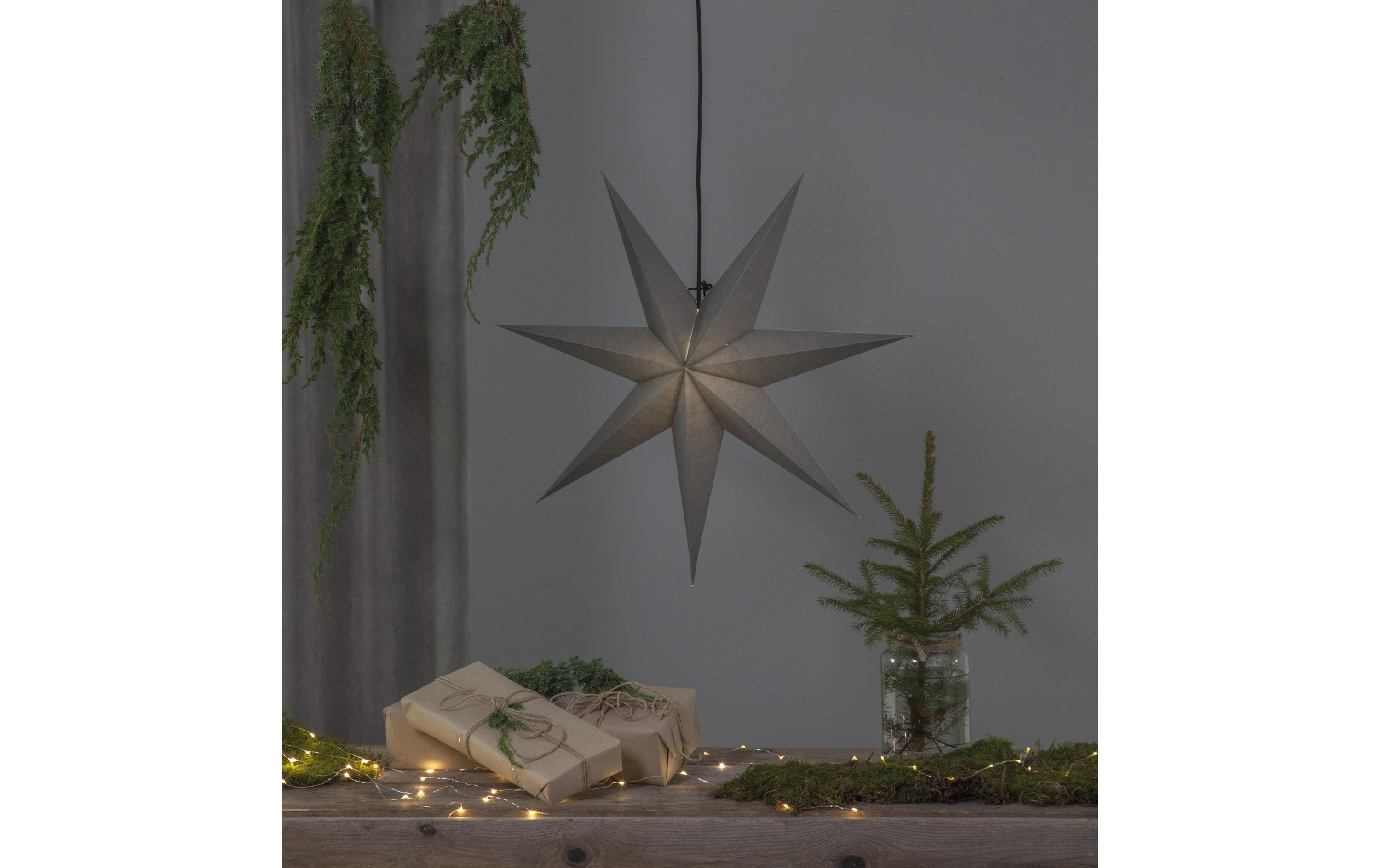 Star Trading LED-Stern Ozen Grau, 70 cm