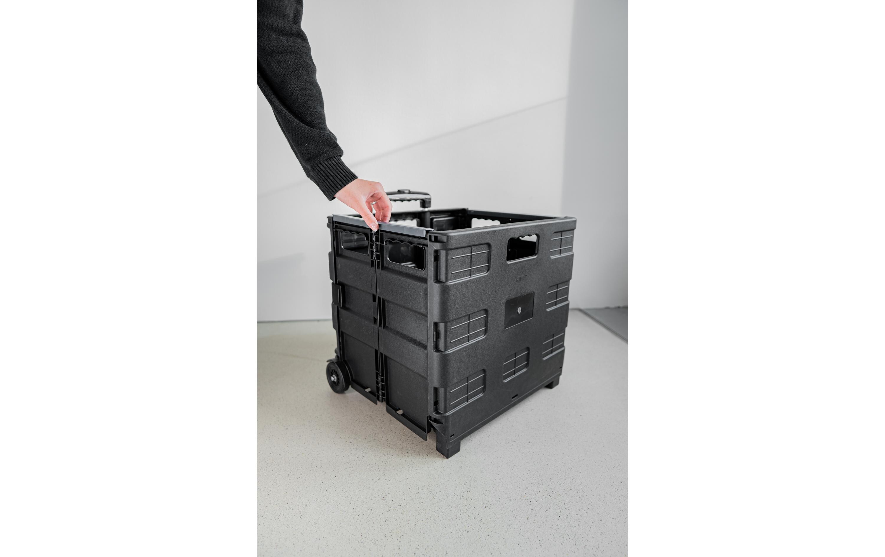 Edi Baur Faltbare Klappbox auf Rollen 45 L