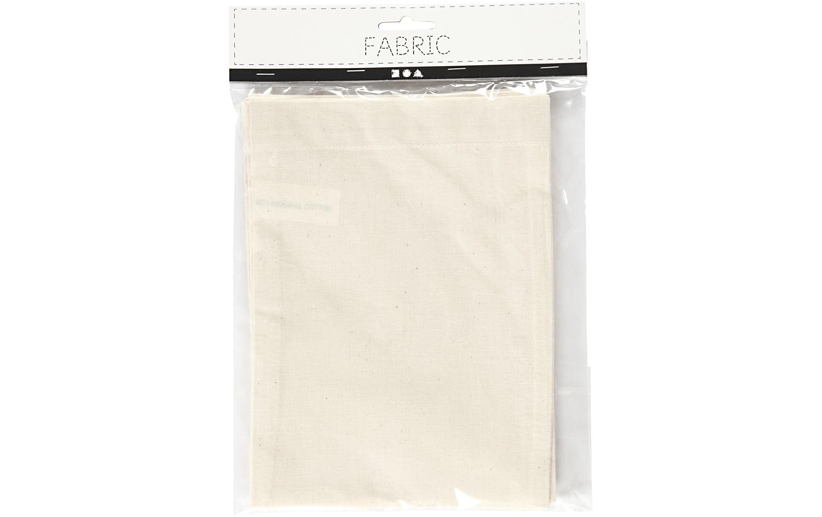 Creativ Company Stoffbeutel 15 x 20 cm, 4 Stück, Hellnatur Creativ Company Stoffbeutel 15 x 20 cm, 4 Stück, Hellnatur