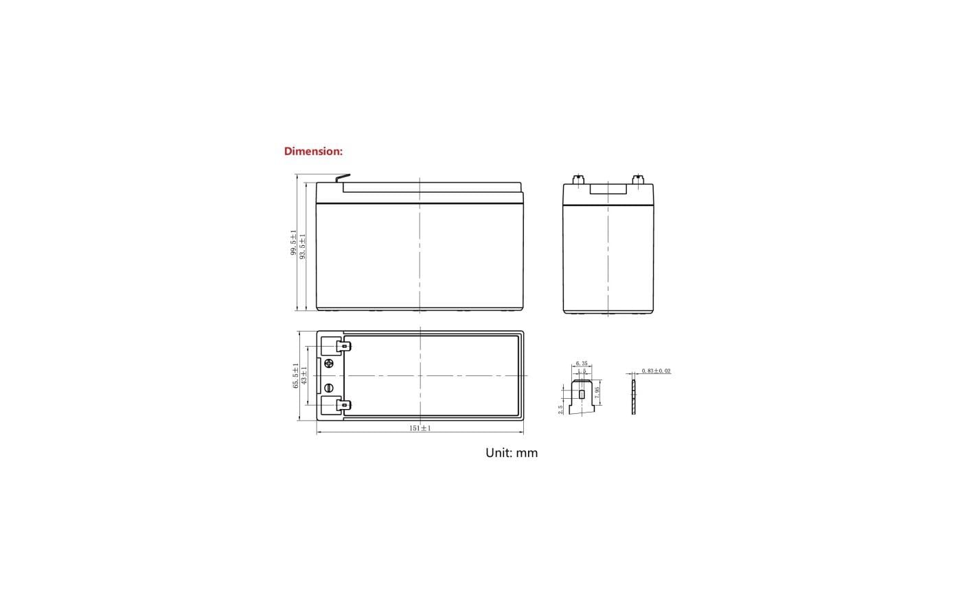 Ritar Batterie LiFePO4 12.8 V 12Ah Ritar Batterie LiFePO4 12.8 V 12Ah