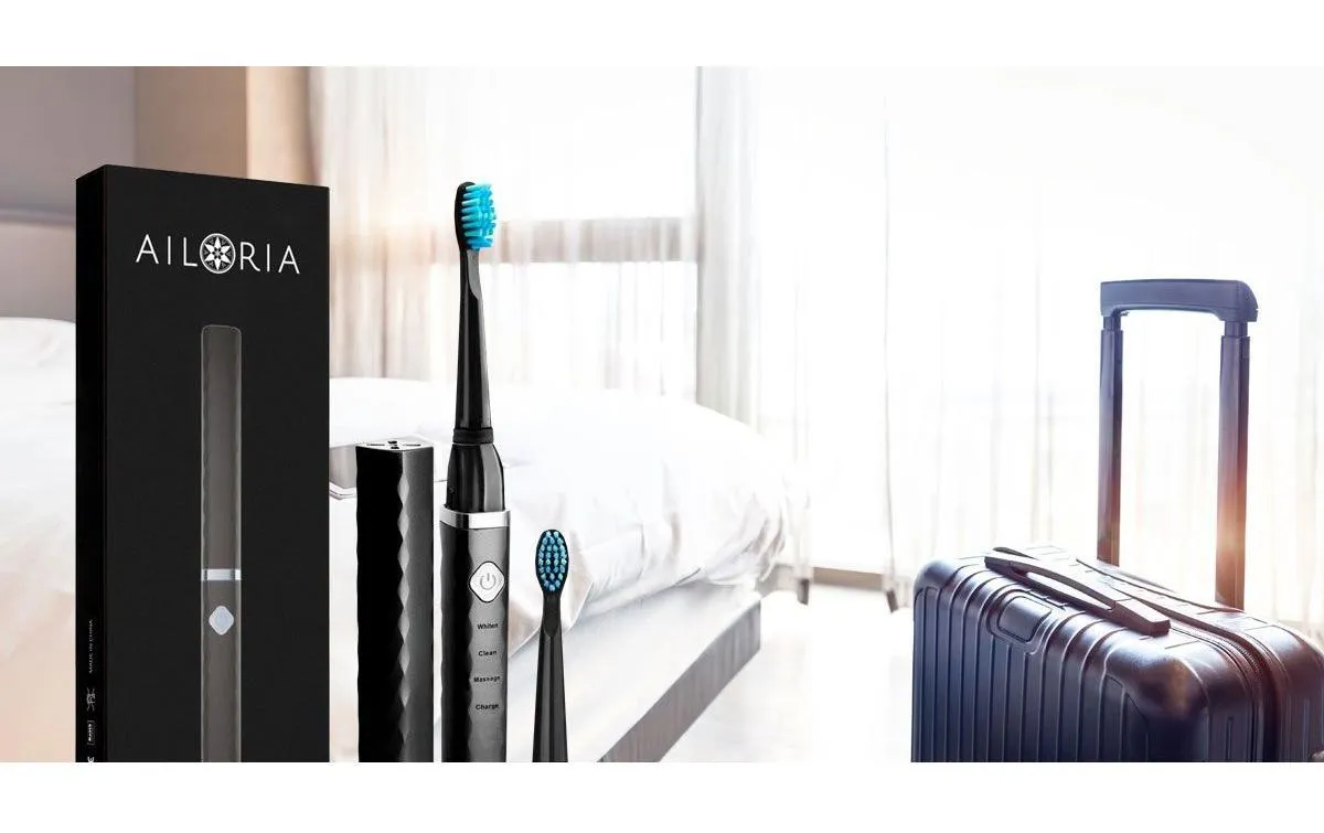 Ailoria Schallzahnbürste Flash Travel Schwarz