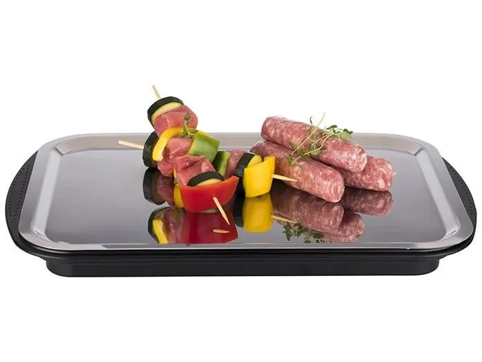 APS Thermo Tablett Set 6-teilig, Transparent/Schwarz