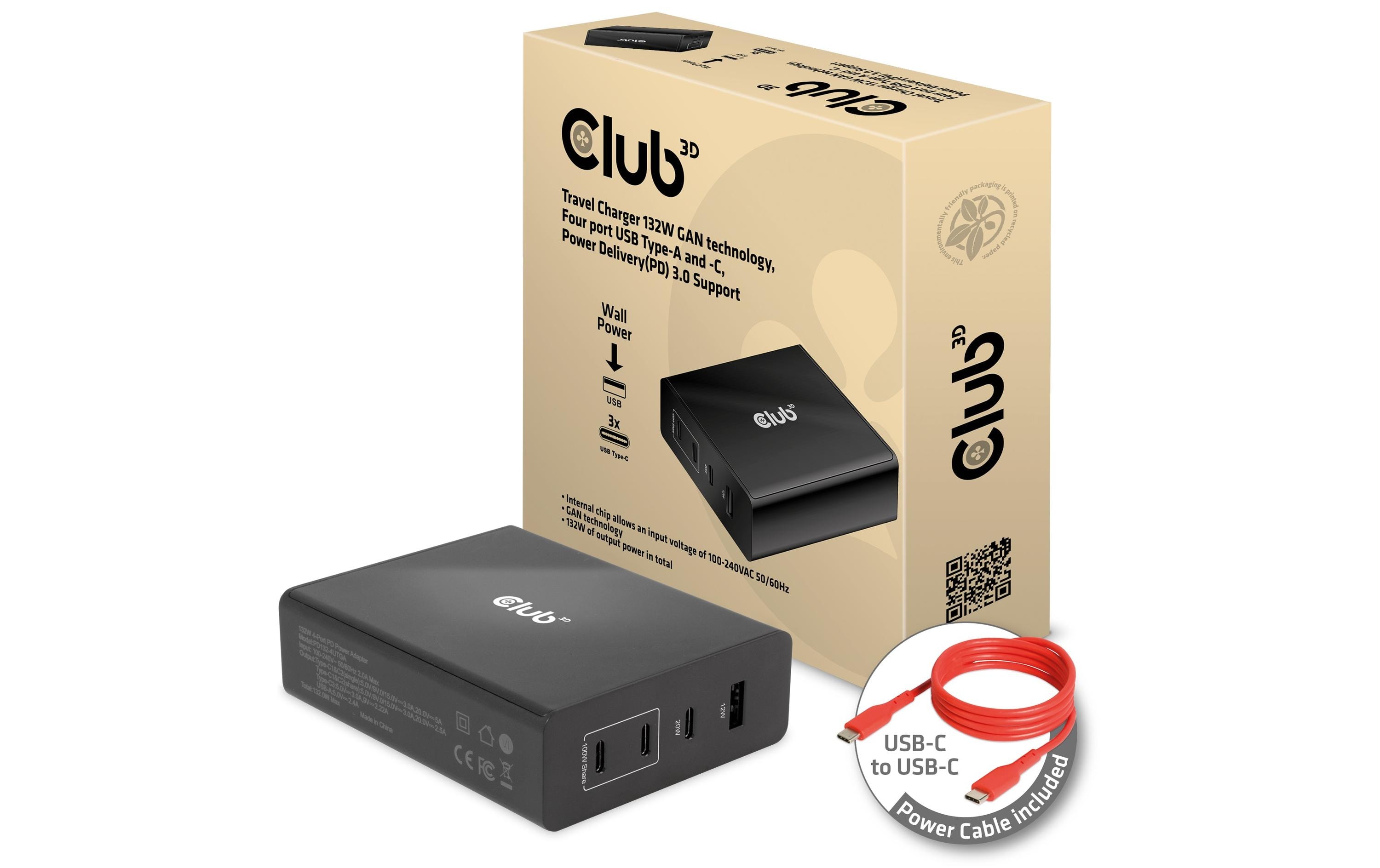 Club 3D USB-Wandladegerät CAC-1906