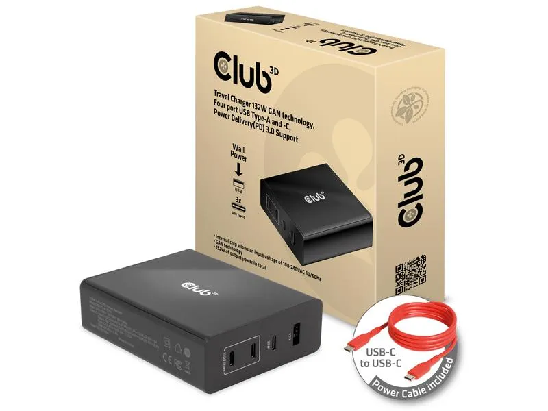 Club 3D USB-Wandladegerät CAC-1906 Club 3D USB-Wandladegerät CAC-1906